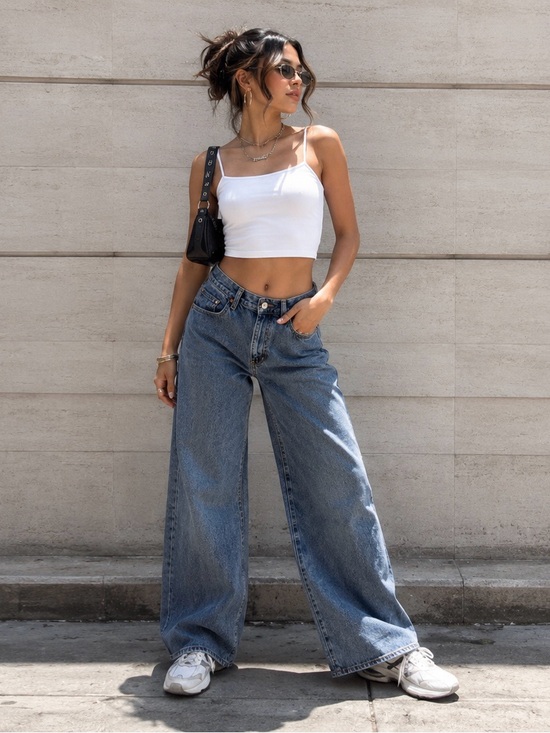 Levi's Denim - Levi’s 94 Baggy Wide Leg Jeans Women’s 29 High Rise Blue Denim Y2K
